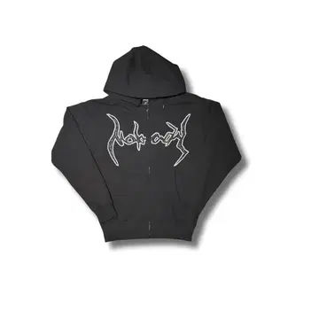 NOBODY LAME ZIP UP HOODIE 블랙