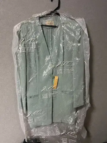 face a face 민트 그린 테일러드 자켓