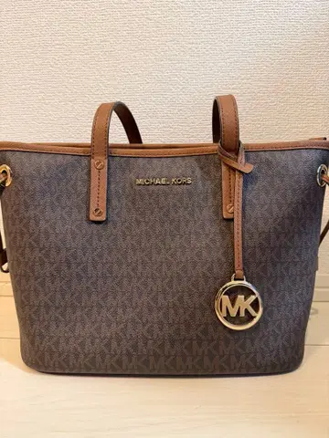 MICHAEL KORS 브라운 토트백