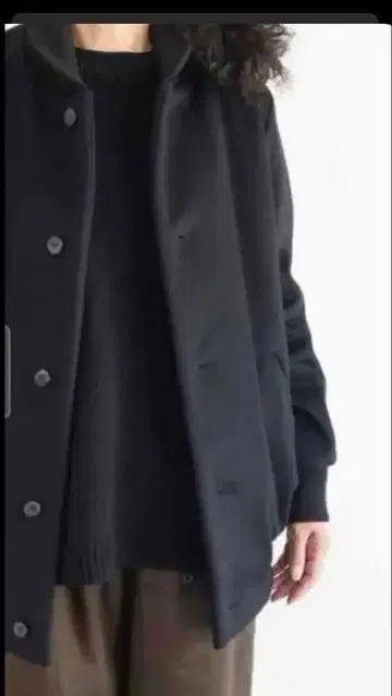 [ 새상품급 ] 고쉬 캐시미어 혼방 블루종 블랙