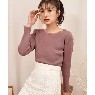 NOELA (노엘라) 2WAY 리브 니트 (핑크)