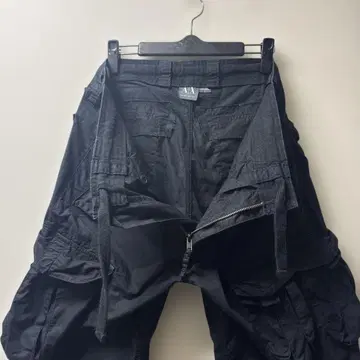 새상품급 ARMANI EXCHANGE 카고 팬츠 남성용 블랙