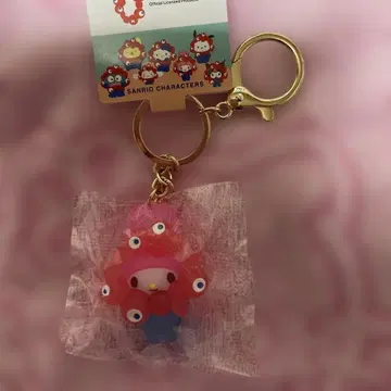 먀쿠먀쿠 산리오 입체 마스코트 클리어 컬러 키링 마이멜로디