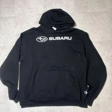[ 챔피온 ] SUBARU 기업 후드티 XL 블랙
