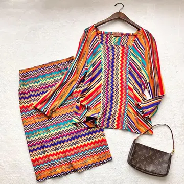 고급 오렌지 택 MISSONI 미쏘니 레어 48 사이즈 셋업