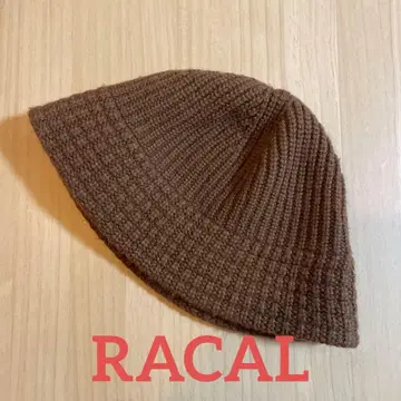 [새상품급] RACAL 라칼 KNIT HAT 니트 햇 brown 브라운