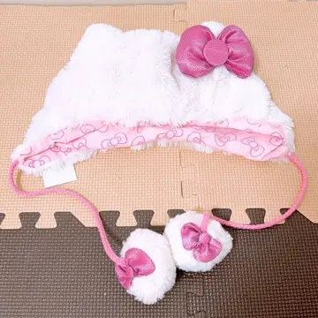 헬로키티 팬캡 USJ 폼폼 포함 햇 유니버셜