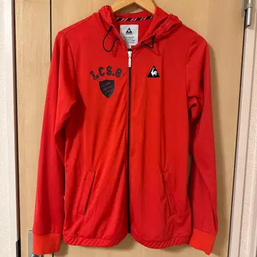 lecoqsportif 후드 부착 후드티 LL 빨간색