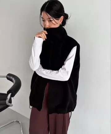 feepur 더블 지퍼 보아 베스트