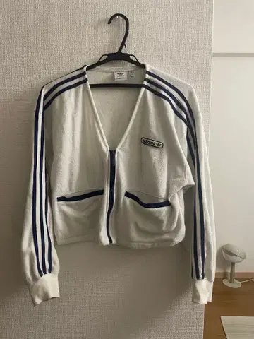 adidas 크롭 타월 테리 가디건 / 아디다스 오리지널