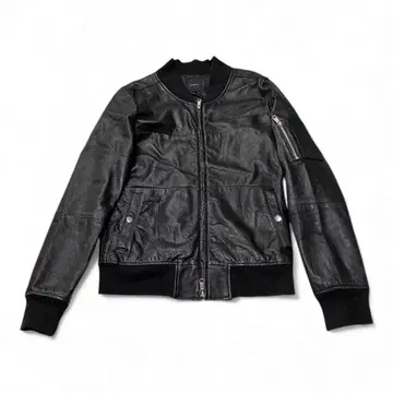 roshell 로쉘 천연 가죽 레더 자켓 블랙 L