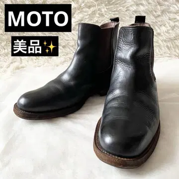 새상품급 MOTO 모토 사이드 고어 부츠 크롬 엑셀 가죽 HORWEEN사