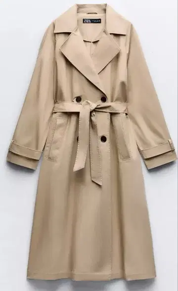 ZARA 벨트 클래식 트렌치코트 XS 베이지