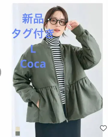 coca 워셔블 페플럼헴 MA-1 다운 코카 블루종