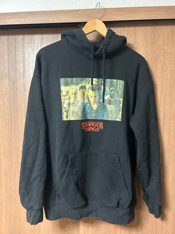 일본 미발매 기묘한 이야기 후드 맨투맨 블랙 M 일레븐