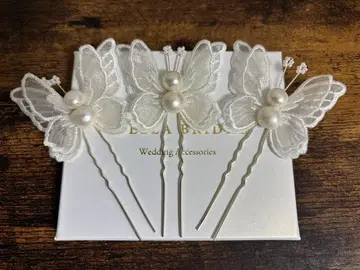 STELLA BRIDAL 나비 헤드피스 3개 세트