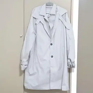 [ SHEIN ] 라이트 그레이 트렌치코트