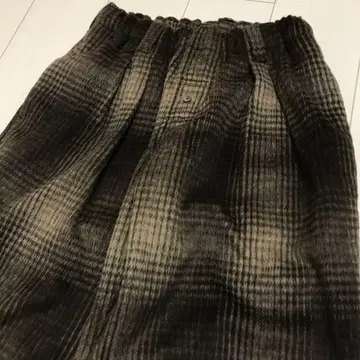 미사용 새상품급! 일본제 willow pants 옴브레 체크 기모 팬츠