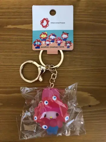 [ 미사용 ] 클리어 컬러 키링 산리오 마이멜로디 미야쿠미야쿠 3