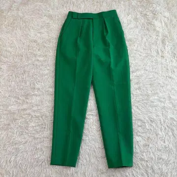 알아바일 더블 크로스 테이퍼드 턱 팬츠 그린 1 사이즈