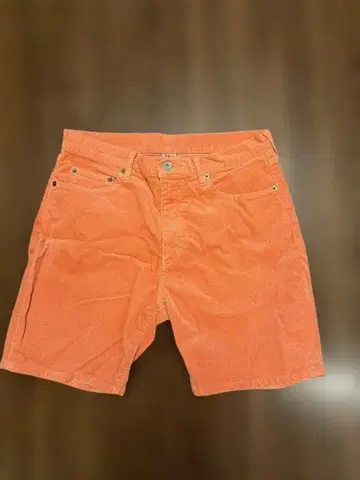 론 헤르만 RONHERMAN 오렌지 코듀로이 숏팬츠 S