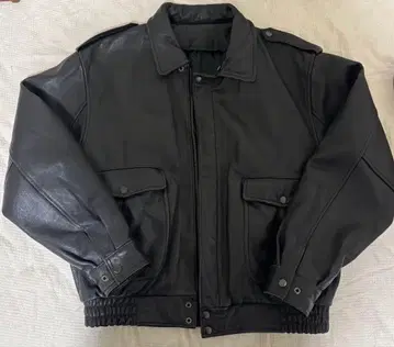 가죽 블루종 플라이트 자켓 소가죽 카우 레더 빈티지