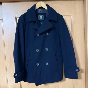 BEAMS HEART 네이비 피 코트 S