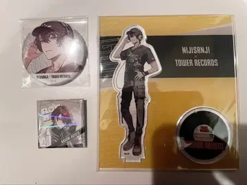 니지산지 카가미 하야토 타워 레코드 아크릴 스탠드 캔 배지