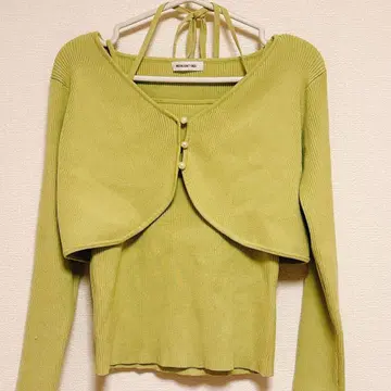 NATURAL BEAUTY BASIC 리브 니트 앙상블