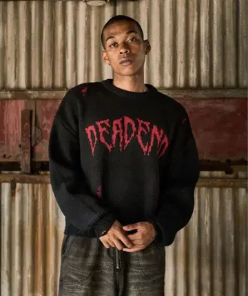 ander hunk 데미지 숏 니트