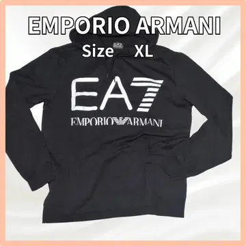 EA7 아르마니 ARMANI 후드티 남성용 XL 블랙 후디 로고