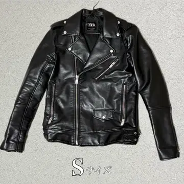 ZARA S 가죽 자켓 라이더 자켓 숏