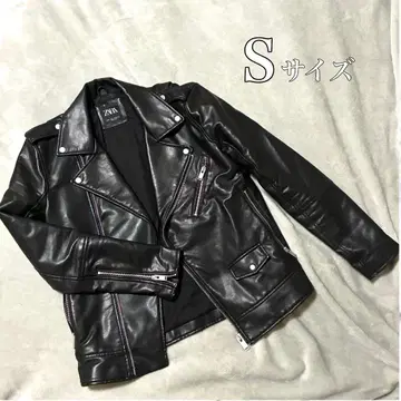 ZARA S 가죽 자켓 라이더 자켓 숏
