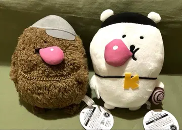 나가노 캐릭터즈 DJ 곰 래퍼 두더지 고로케 봉제 인형 2종 세트 2