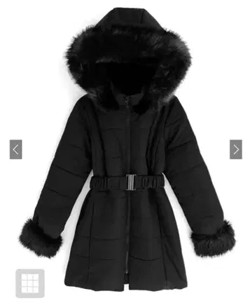 [ GRL ] 벨트 포함 퍼 다운 코트