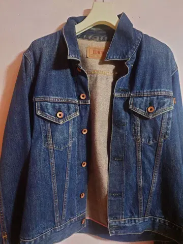 데님 블루 G 재킷 프론트 포켓 부착