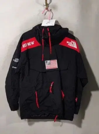 후드 아노락 블랙