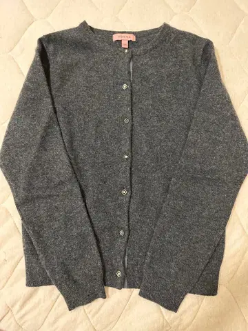 TOCCA 캐시미어 차콜 그레이 가디건 XS