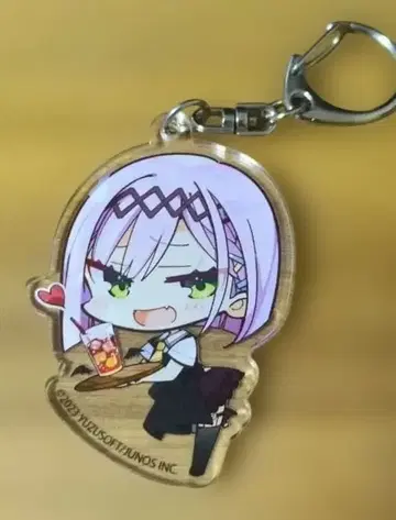 [유즈소프트] 타니카제 아마네 아크릴 키링 카페 콜라보 ver