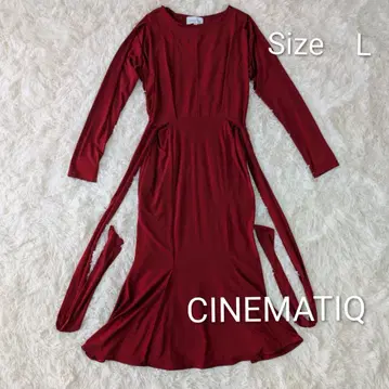 CINEMATIQ 빨간색 롱 원피스 머메이드 L