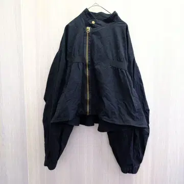 미사용 리셰 글래머 아우터 자켓 면 100 봄/가을 블랙 M