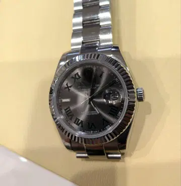 [ 새상품급 ] 스크래치 로만 자동 와치 41mm 데이트 저스트 플루레트