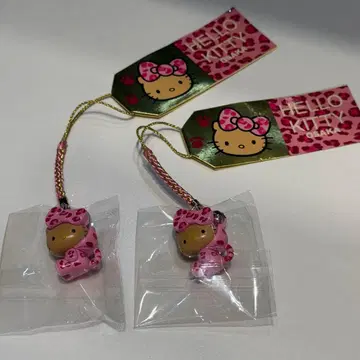 오사카 한정 일광화상 갸루 키티 레오파드 무늬 지역 한정 꼬리 스트랩