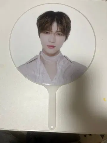 K-POP 아이돌 부채 화이트