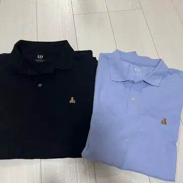 GAP 스트레치 피케 셔츠 라난 베어 곰 자수