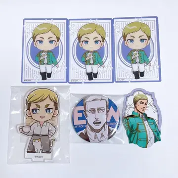 진격의 거인 엘르 프린세스 카페 에스크리 거인전 캔뱃지 아크릴 스탠드