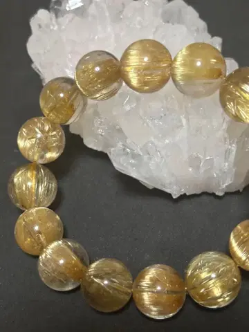 타이틴 루틸! 루틸 쿼츠 약 14mm 19호