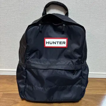 HUNTER 블랙 메쉬 백팩