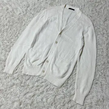 [ c6606 ] GU 가디건 긴팔 남성용 화이트