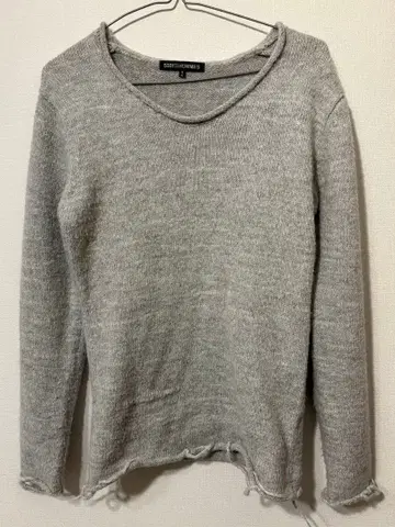 5351 POUR LES HOMMES 긴팔 니트 프린지 헴